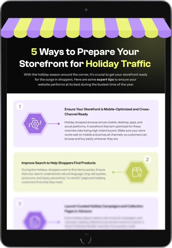 Prepare your storefront for holiday traffic