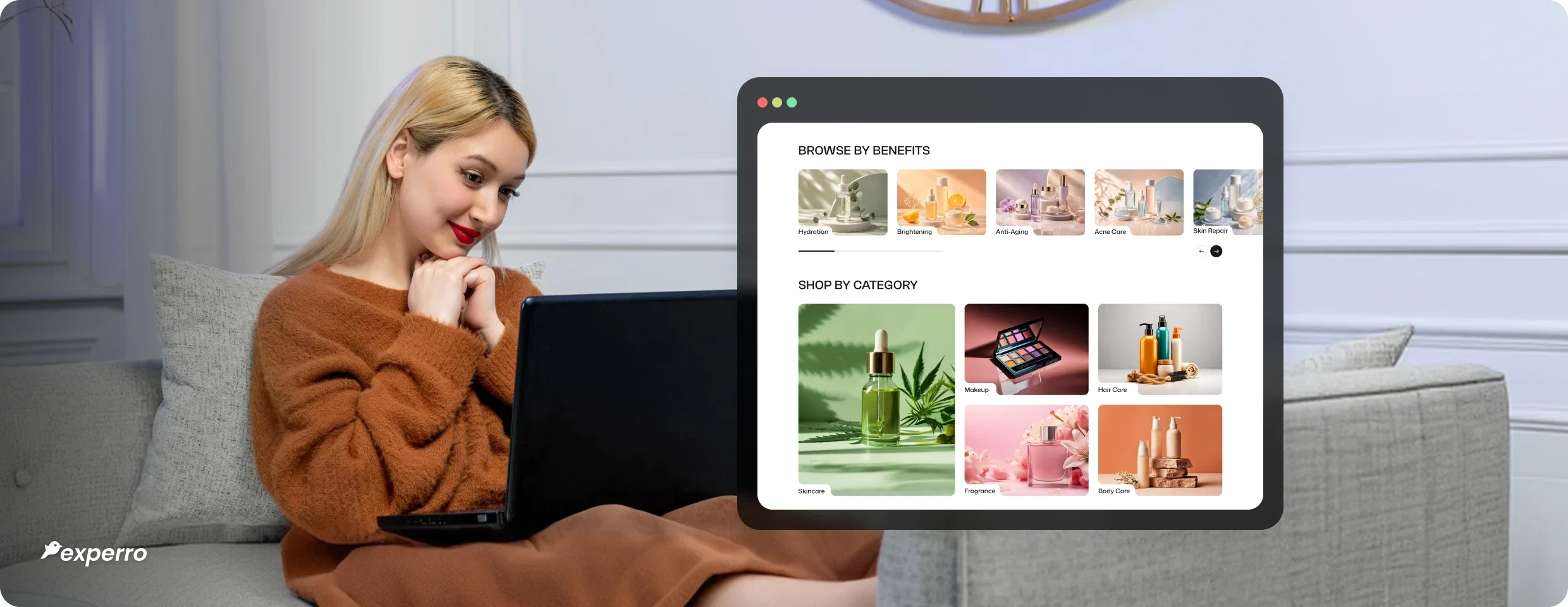 A blog by Experro on Category page optimization best practices