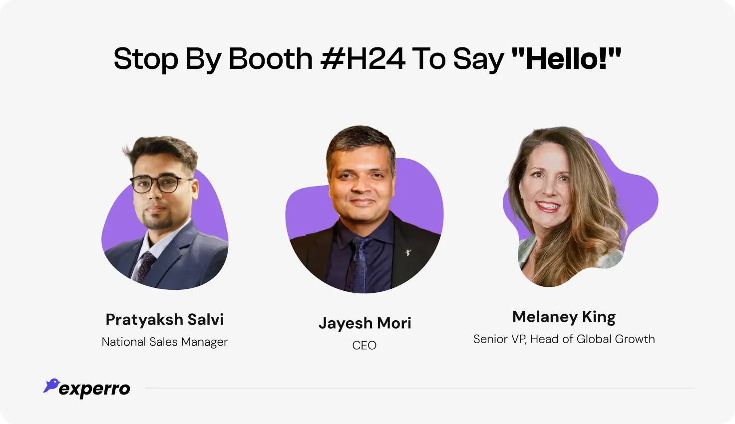 A photo of leadership and representatives of Experro At Shoptalk Luxe 2026 at booth #H24 in Abu Dhabi