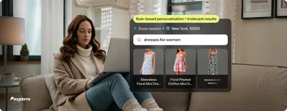 Banner of a blog by Experro on Why rule-based personalization not apt for today