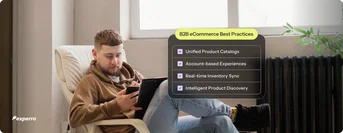 Banner of blog by Experro on B2B best practices that sellers must follow to avoid losing customers