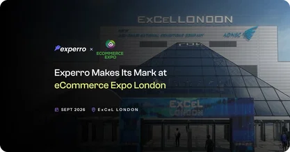 Banner of post-event press release Experro makes its mark at eCommerce Expo London
