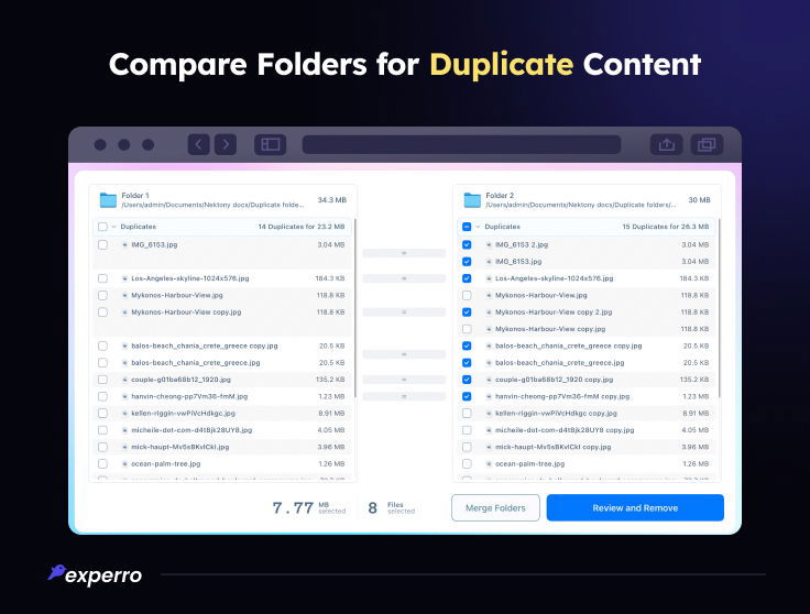 Compare Folders for Duplicate Content Compare Folders for Duplicate Content