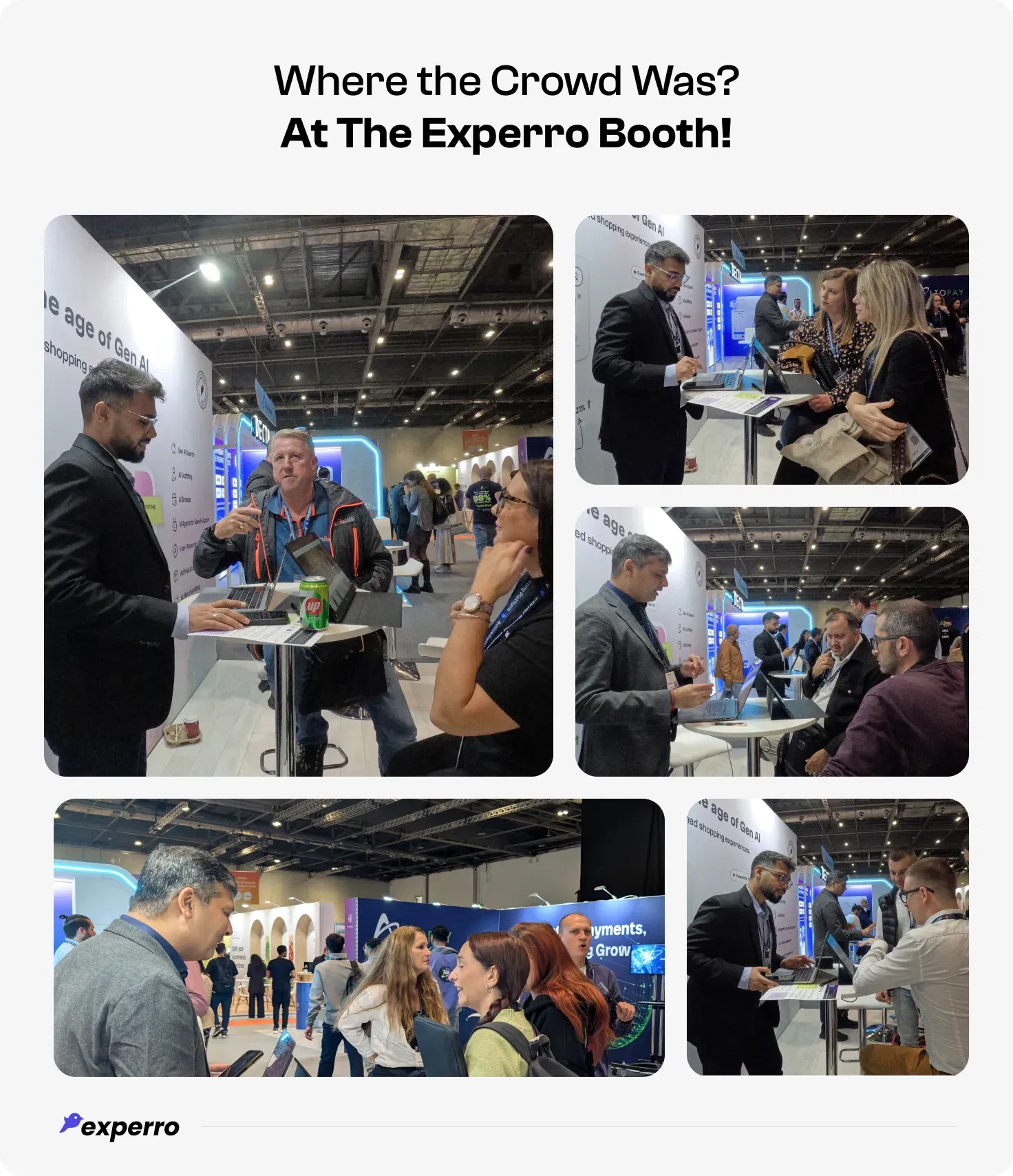 Crowd at the Experro Booth