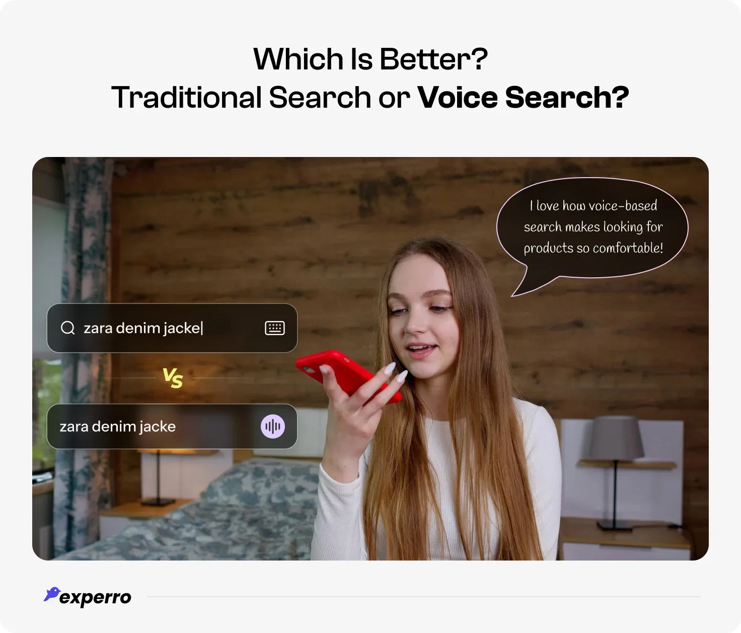 Difference between traditional search bar and voice functionality equipped search bar Difference between traditional search bar and voice functionality equipped search bar