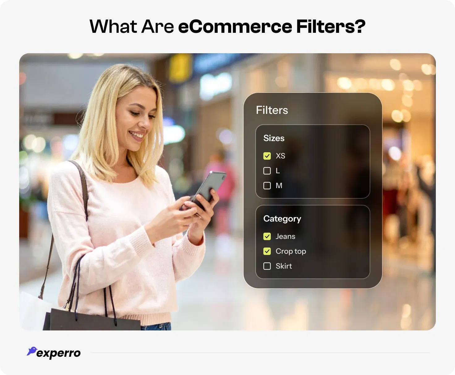 eCommerce facets overview