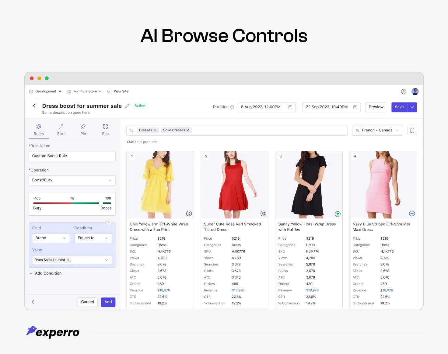 Example of AI Browse Controls Example of AI Browse Controls