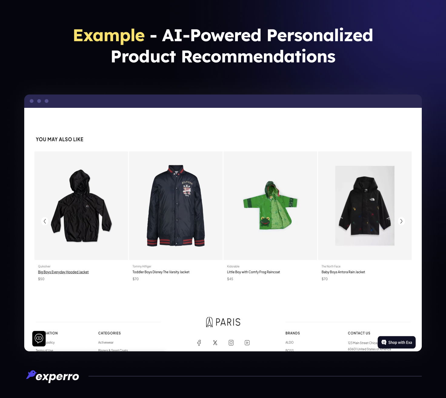 Example of Gen AI Product Recommendations Example of Gen AI Product Recommendations