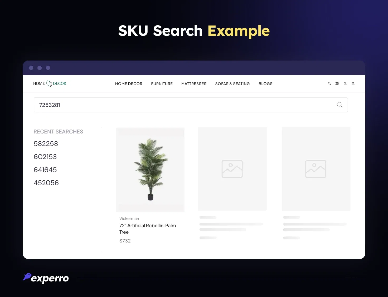 Example of SKU Search for Robellini Tree Example of SKU Search for Robellini Tree