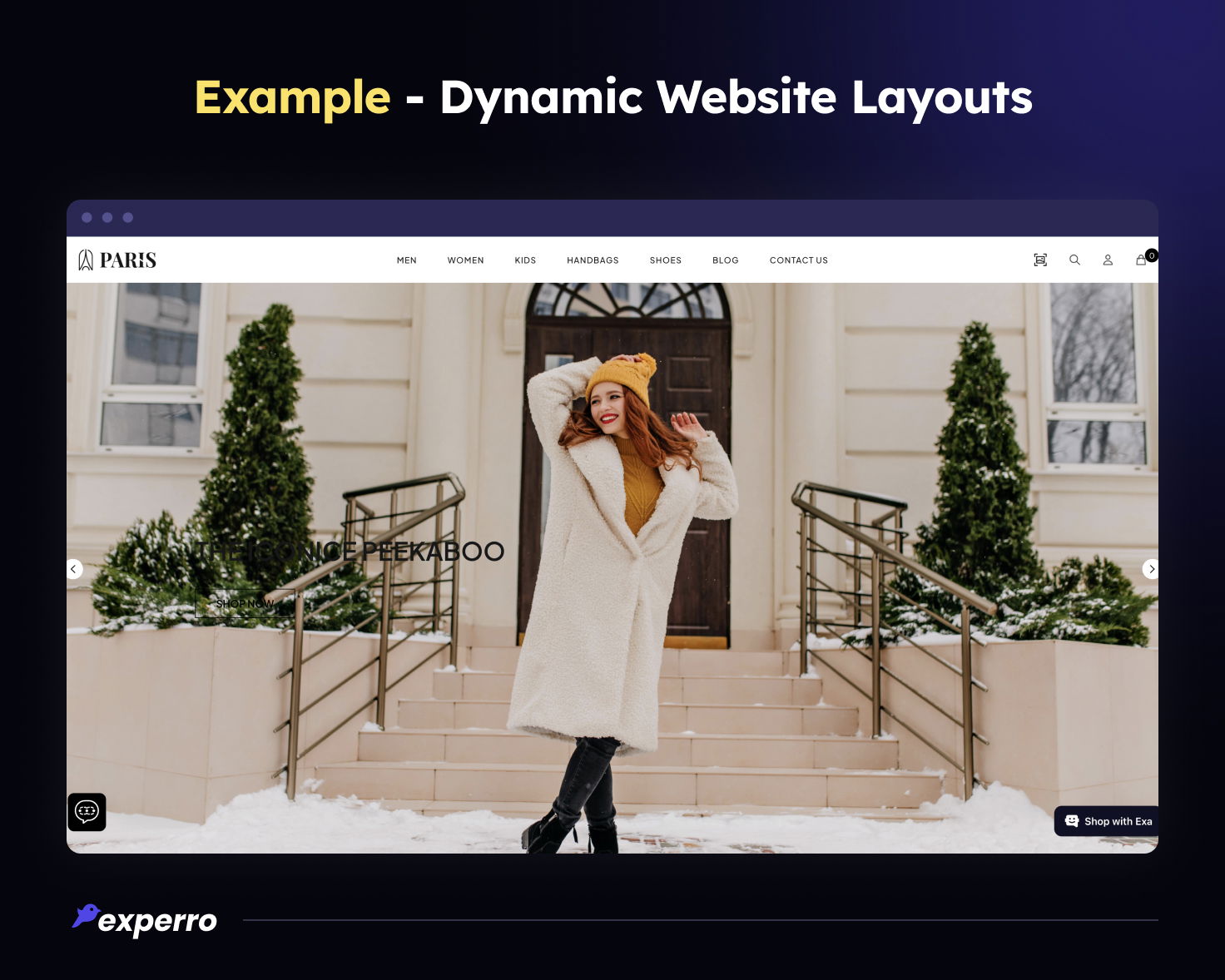 Examples of Dynamic Website Layouts with Gen AI Examples of Dynamic Website Layouts with Gen AI