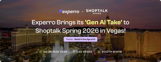 Experro Booth #3419 exhibiting at Shoptalk Spring 2026 Las Vegas