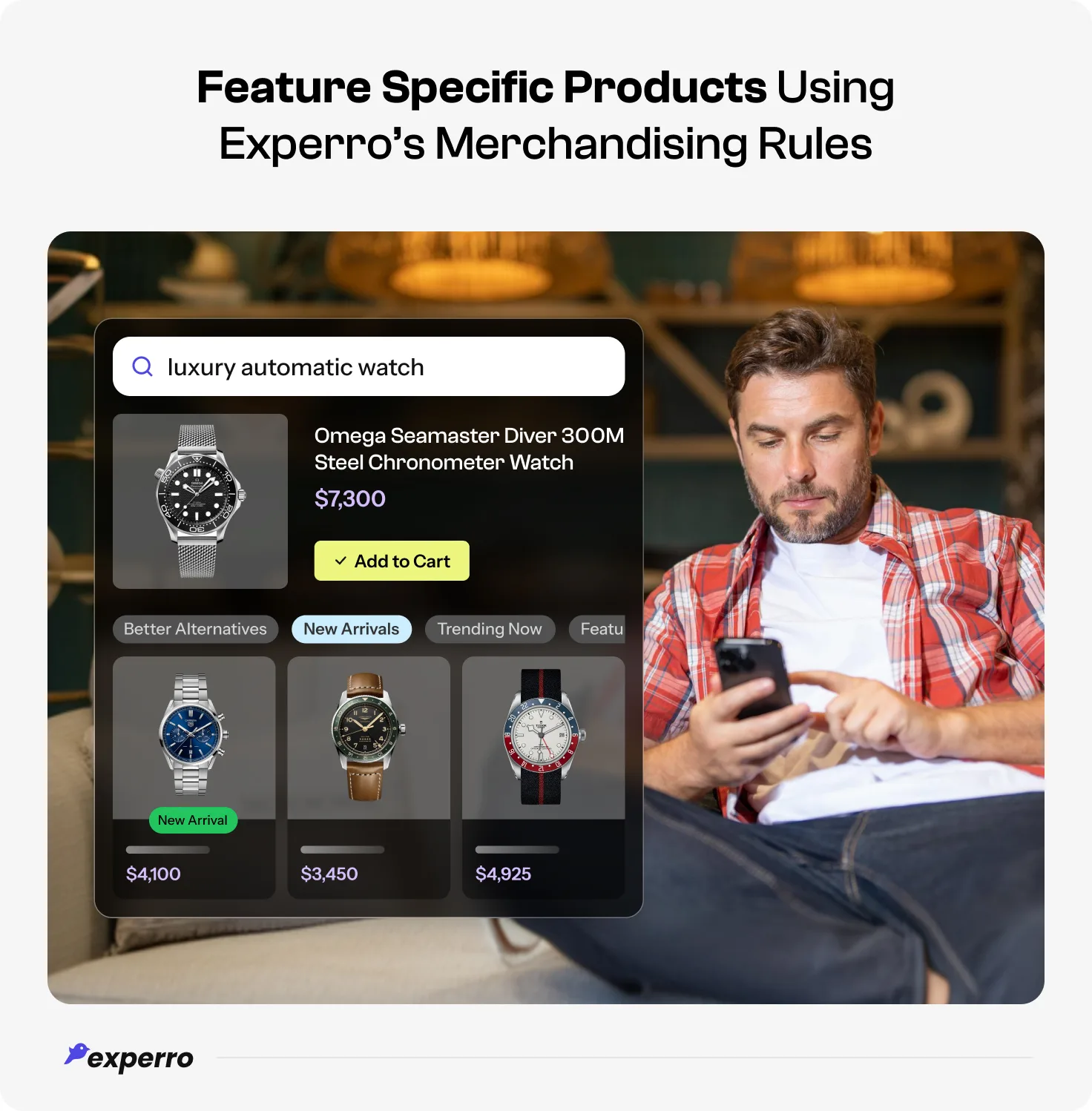 Feature Specific Products Using Merchandising Rules of Experro Feature Specific Products Using Merchandising Rules of Experro