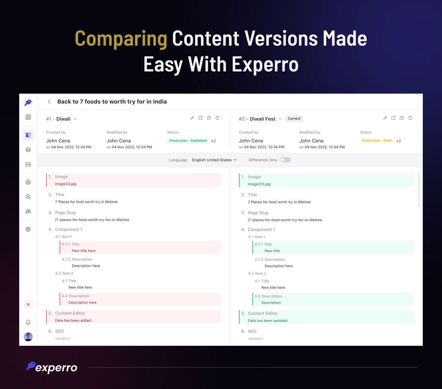 How Experro Makes Content Versioning Simple How Experro Makes Content Versioning Simple