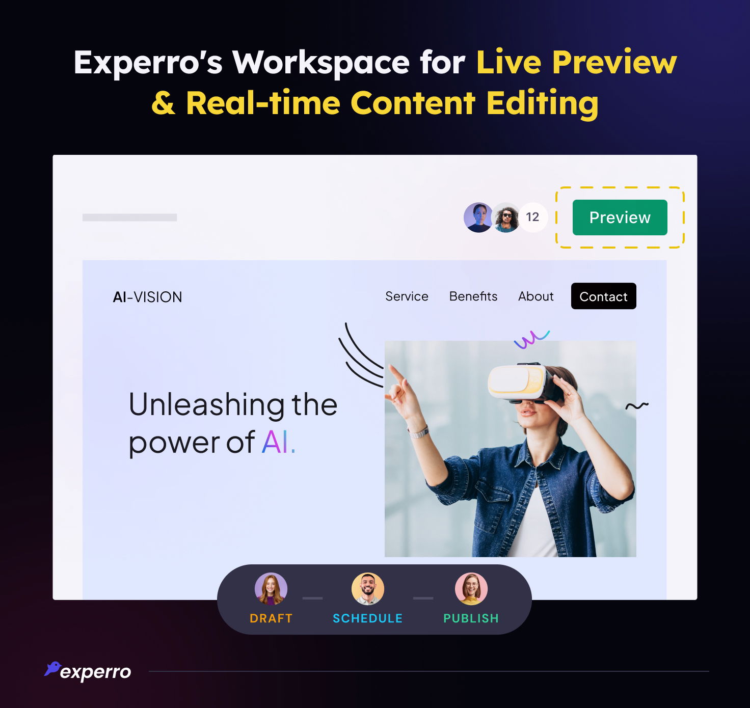 Experro's Real-time Content Editing & Previewing
