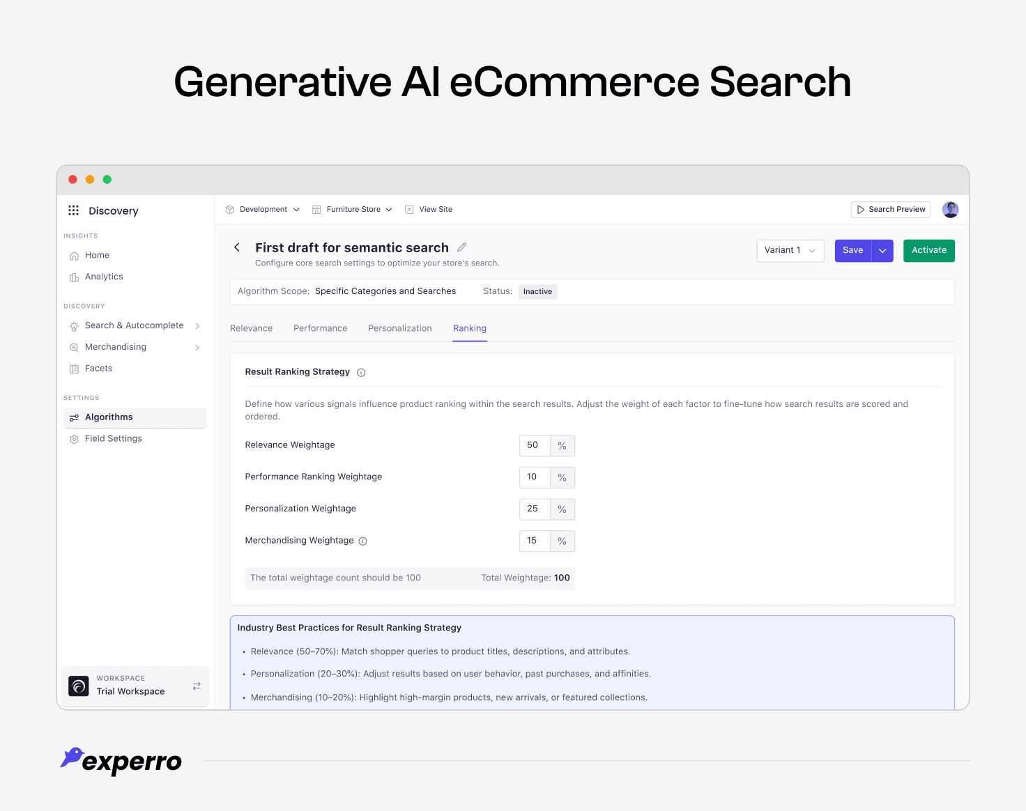 Generative AI eCommerce Search By Experro Generative AI eCommerce Search By Experro