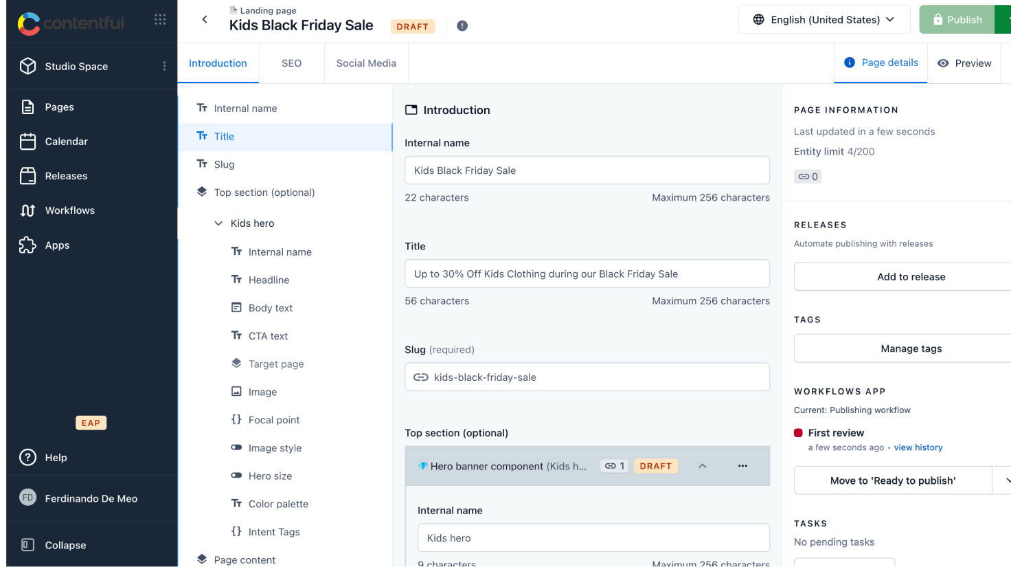 Contentful Headless CMS