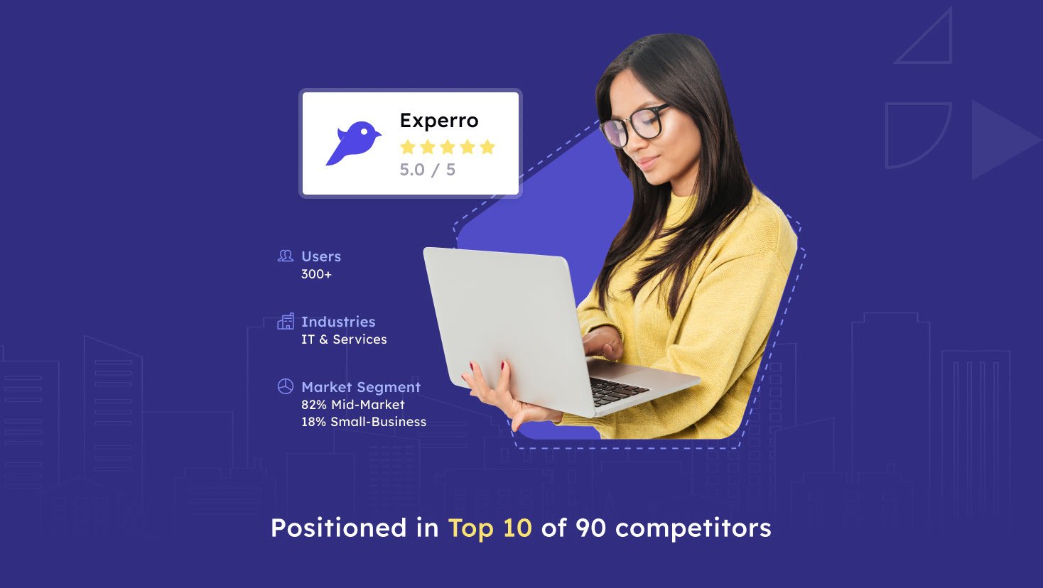 Experro in Top 10 of 90 Competitors