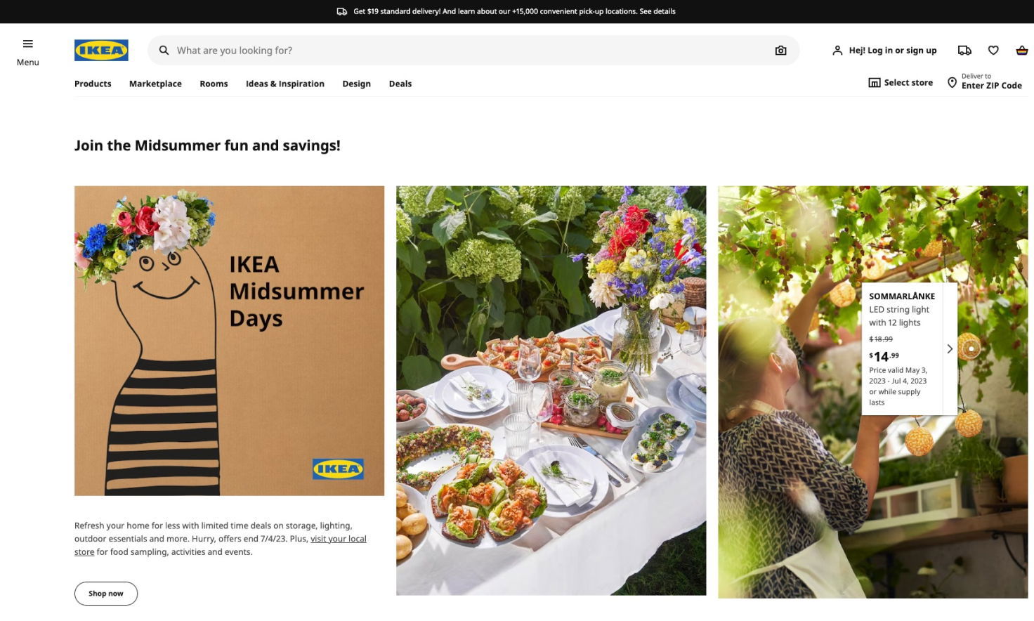 IKEA Landing Page IKEA Landing Page