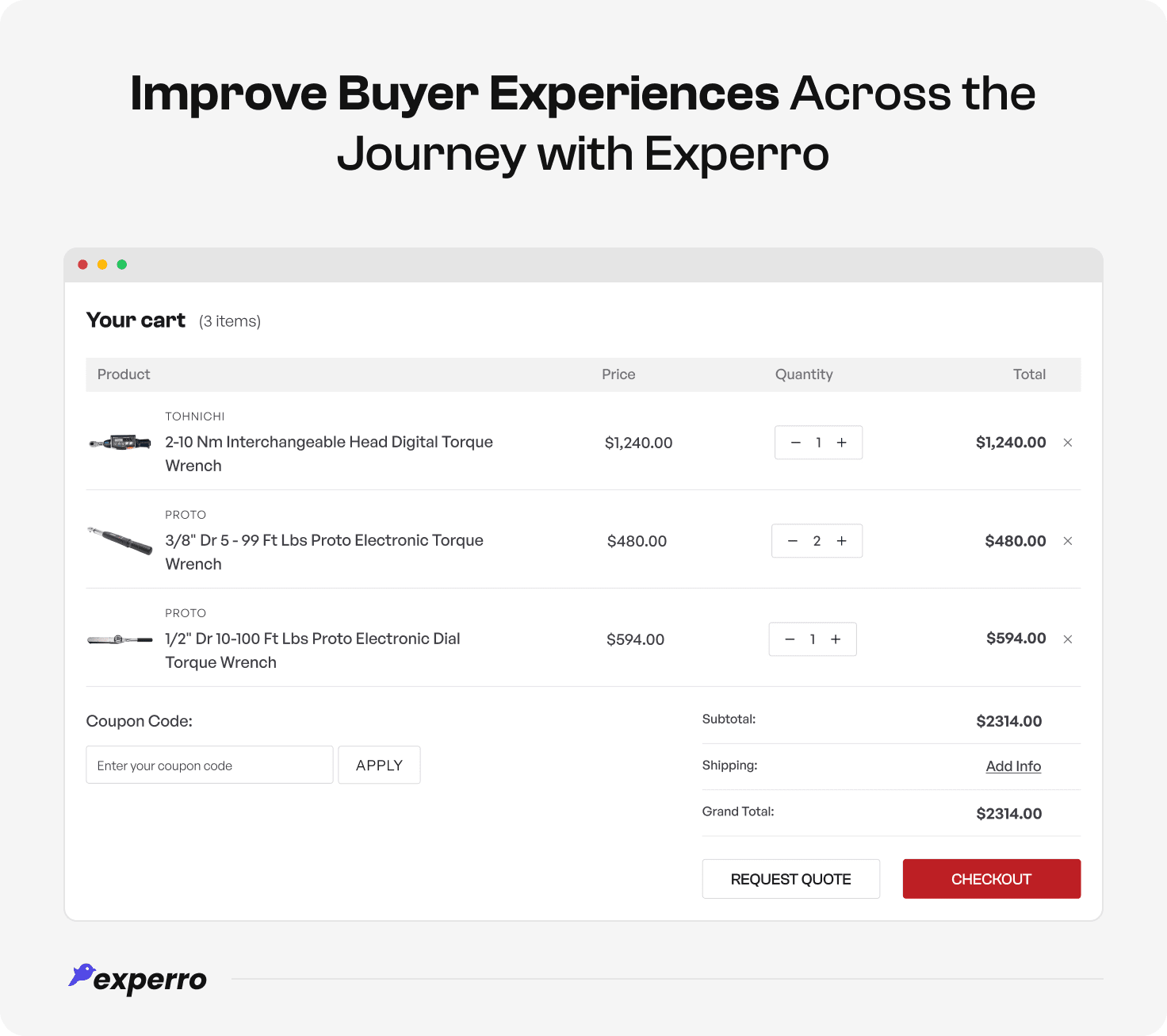 Improve Buyer Experiences with Experro Improve Buyer Experiences with Experro