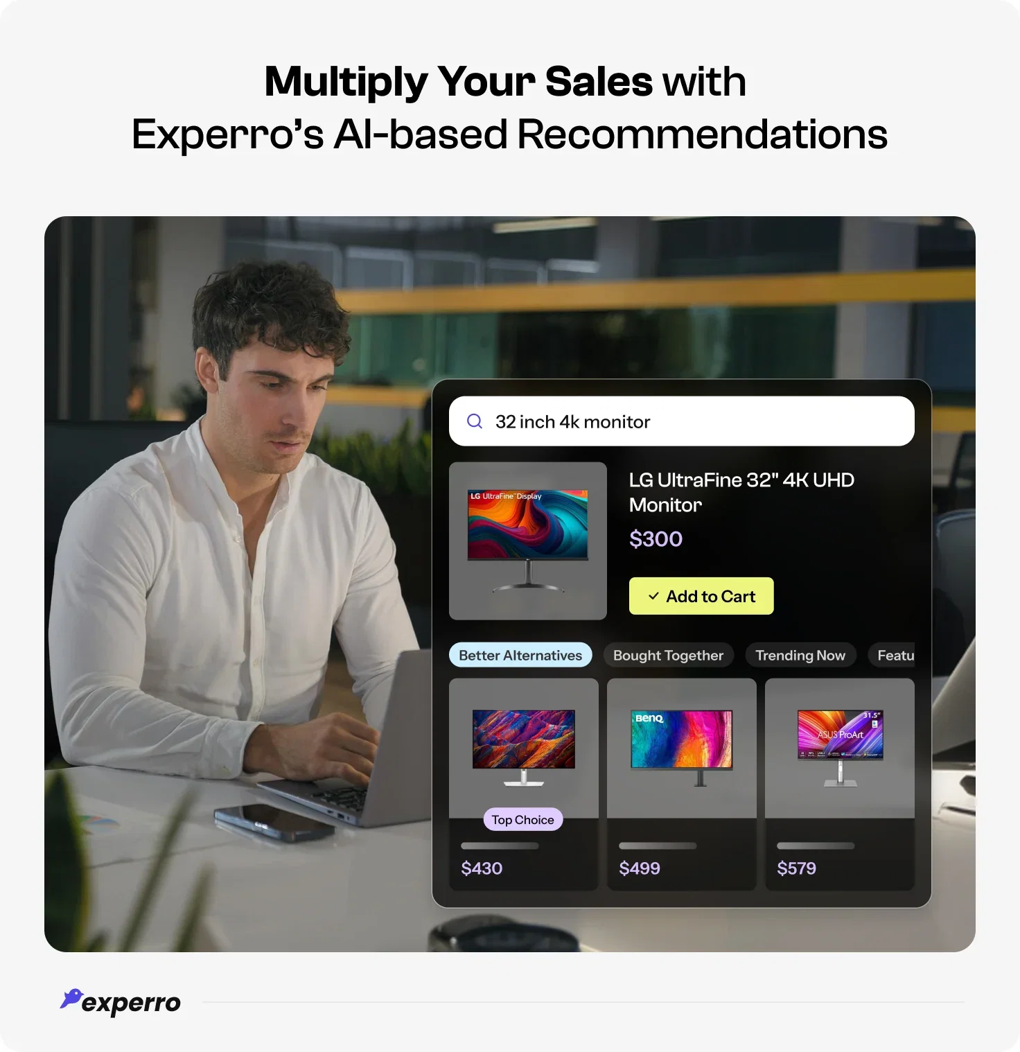 Multiply Your Sales with  Experro’s AI-based Recommendations