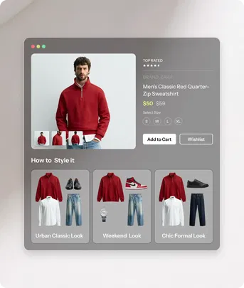 PDP outfitting and bundling