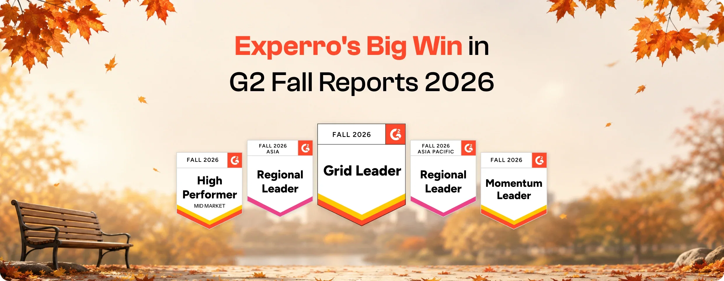 Press release about awards won by Experro in G2 Fall reports 2026 Press release about awards won by Experro in G2 Fall reports 2026