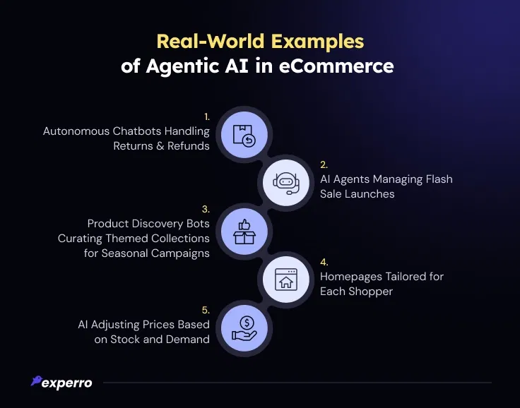 Real-World Examples of Agentic AI in eCommerce Real-World Examples of Agentic AI in eCommerce