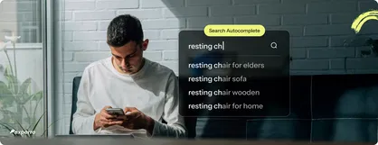 Search autocomplete capability in Experro explained with an example