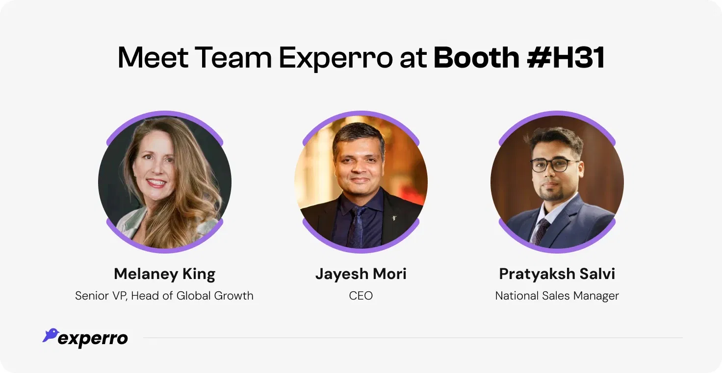Team Experro At Booth H31
