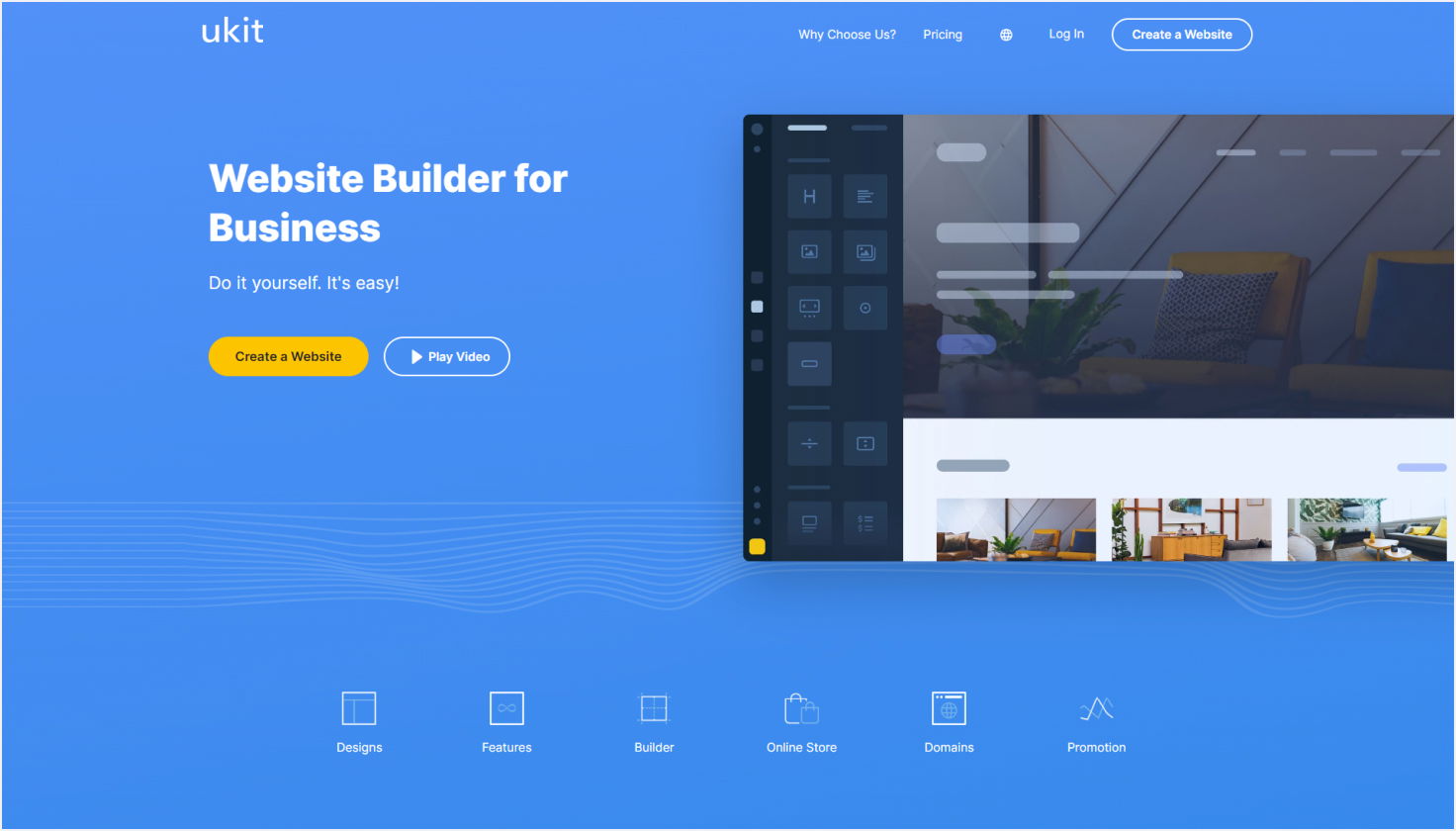 Uikit Drag and Drop Website Builder
