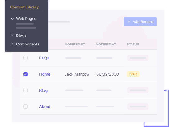 Centralize all content in one place Centralize all content in one place